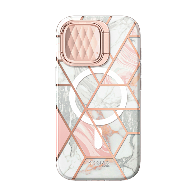 iPhone 15 Pro Max Cosmo Mag Case - Marble Pink