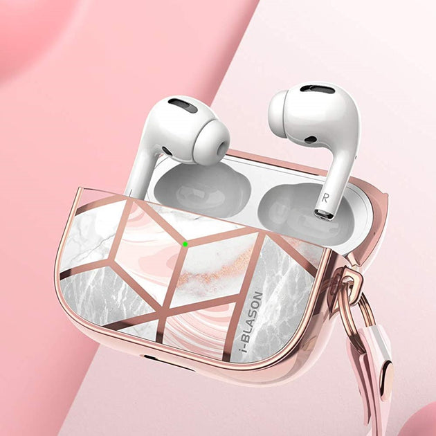 AirPods case Earphone marble luxury airpods Protector Cover plating Ac –  Cocinamos