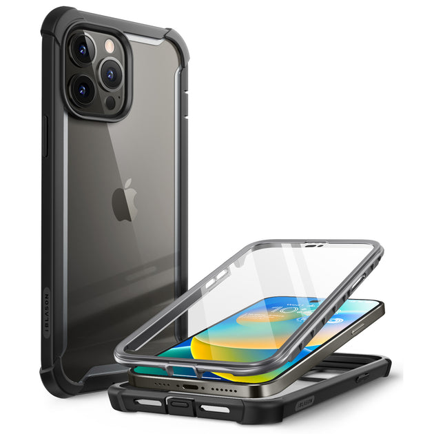 i-Blason Ares - Funda diseñada para iPhone 14 Plus de 6.7 pulgadas (versión  2022), funda transparente resistente de doble capa con protector de