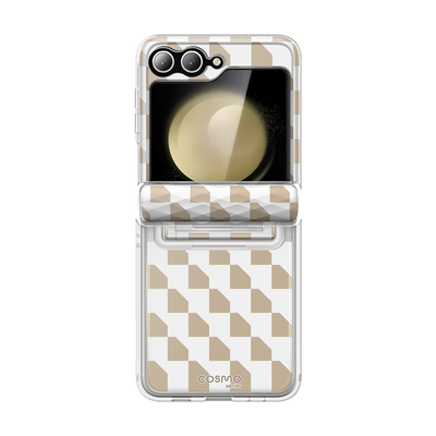 Galaxy Z Flip6 Cosmo - Brown Checker