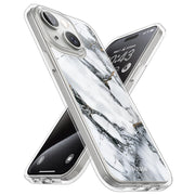 iPhone 13 Halo MagSafe Cute Phone Case - White Marble