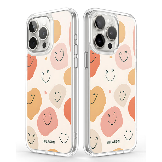 iPhone 13 Pro Max Halo MagSafe Cute Phone Case - Happy