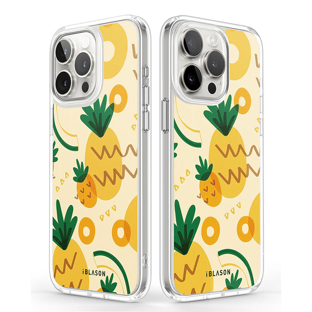 iPhone 13 Pro Max Halo MagSafe Cute Phone Case - Pineapple