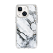 iPhone 13 Halo MagSafe Cute Phone Case - White Marble