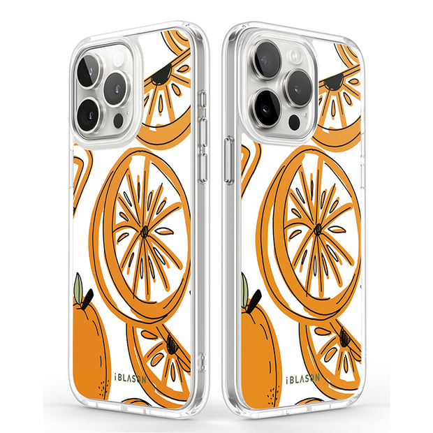 iPhone 14 Pro Max Halo MagSafe Cute Phone Case - Oranges