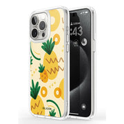 iPhone 15 Pro Halo MagSafe Cute Phone Case - Pineapple