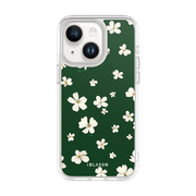 iPhone 14 Plus Halo MagSafe Cute Phone Case - Green Daisies