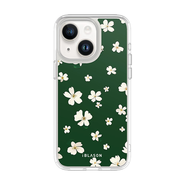 iPhone 14 Halo MagSafe Cute Phone Case - Green Daisies