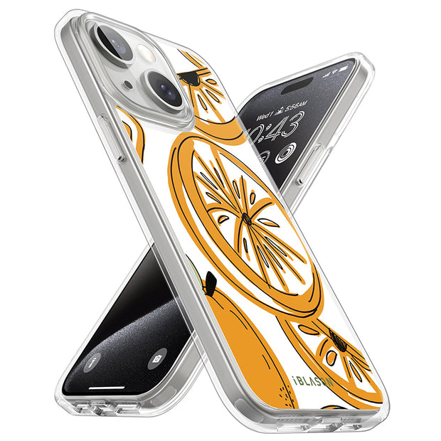 iPhone 15 Halo MagSafe Cute Phone Case - Oranges
