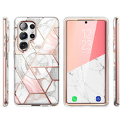 Galaxy S25 Ultra Cosmo Cute Case -Marble Pink