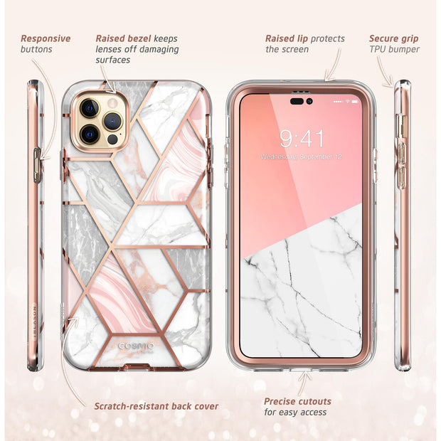 iPhone 14 Pro Max Cosmo Case (Open-Box)- Marble Pink