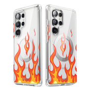 Galaxy S25 Ultra Cosmo Cute Case -Orange Flame