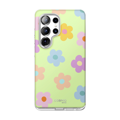 Galaxy S25 Ultra Cosmo Cute Case -Pastel Flowers