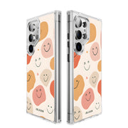 Galaxy S24 Ultra Halo MagSafe Cute Phone Case - Happy