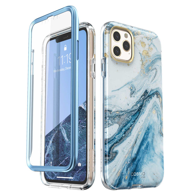 iPhone 11 Pro Max Cosmo Case-Marble Blue