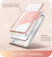 Galaxy J7 (2017) Cosmo Case - Marble Pink