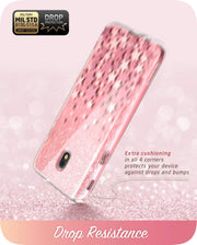 Galaxy J7 (2018) Cosmo Case - Glitter Pink