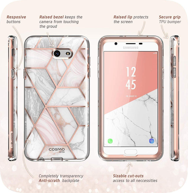 Galaxy J7 (2017) Cosmo Case - Marble Pink