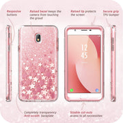 Galaxy J7 (2018) Cosmo Case - Glitter Pink