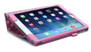 iPad Air 2 (2014) Leather Book Case-Pink/White