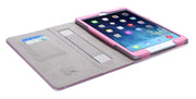 iPad Air 2 (2014) Leather Book Case-Pink/White