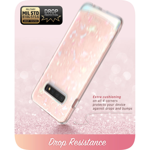 Galaxy S10 Plus Cosmo Case - Glitter Pink