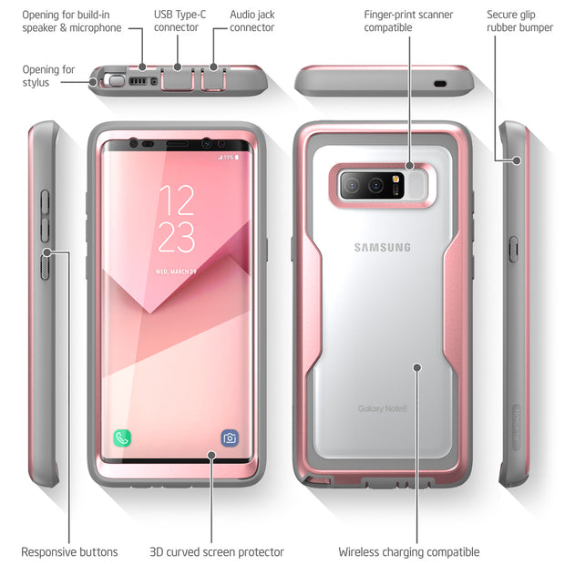 Galaxy Note 8 Magma Case - Rose Gold