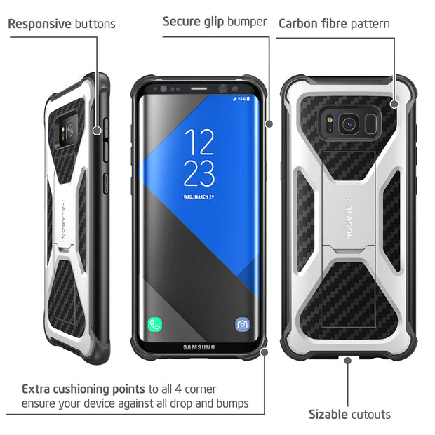 Galaxy S8 Transformer Case - White