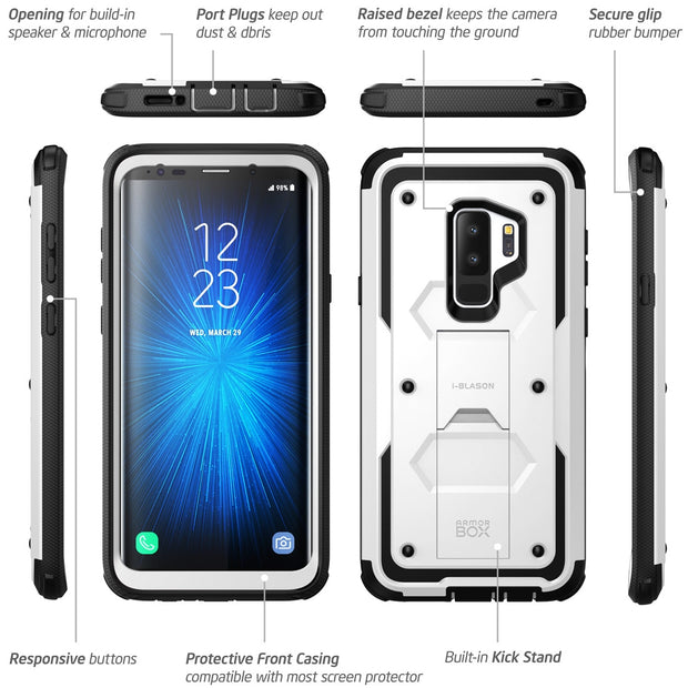 Samsung Galaxy S9 Plus Armorbox Case - White